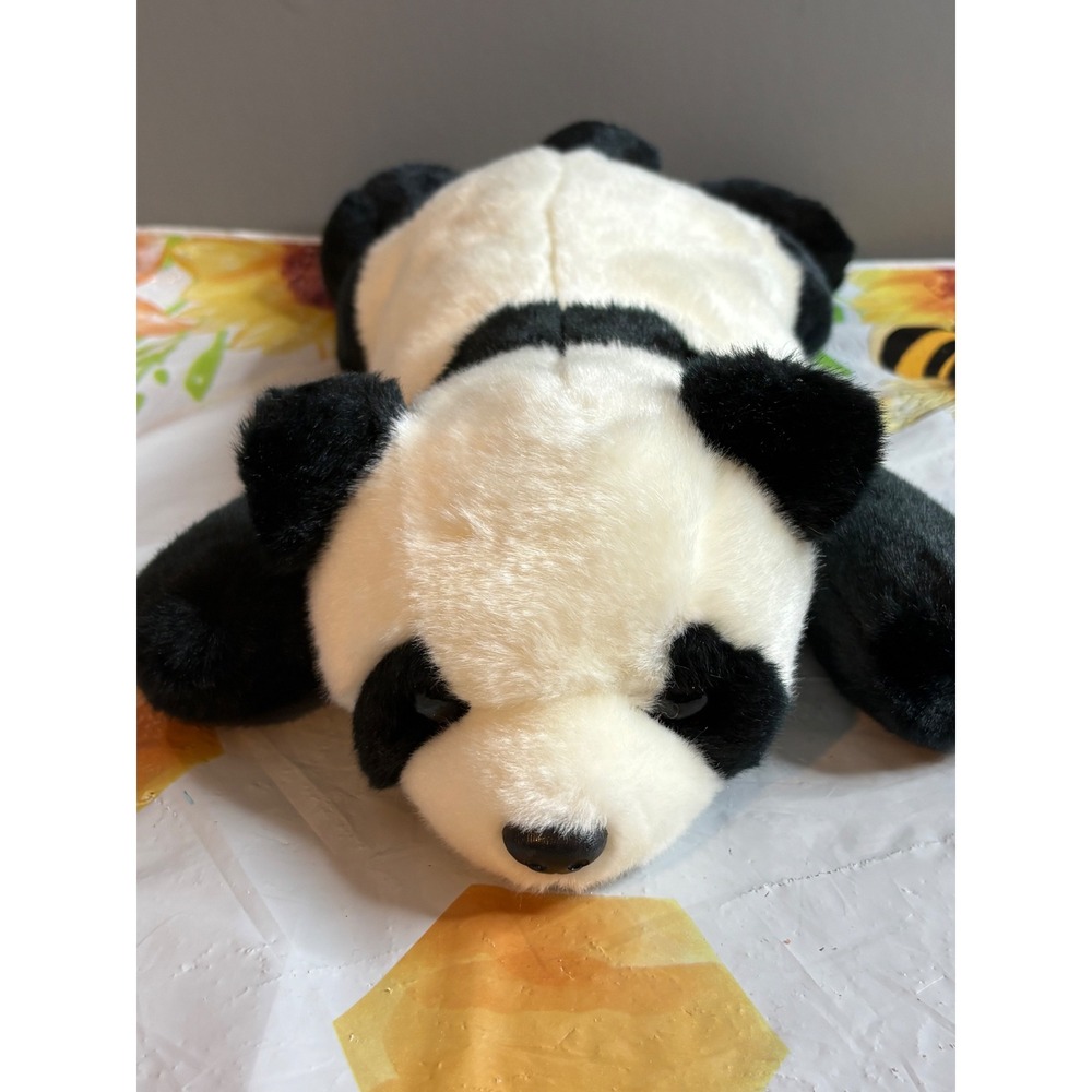 Ty Classic Bamboo the Panda Plush 1998 Vintage Stuffed Animal Black White 14"